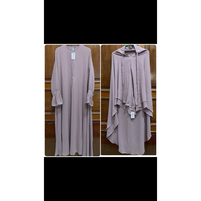 Lyra dress + Bergo Sarah by yoora sarah