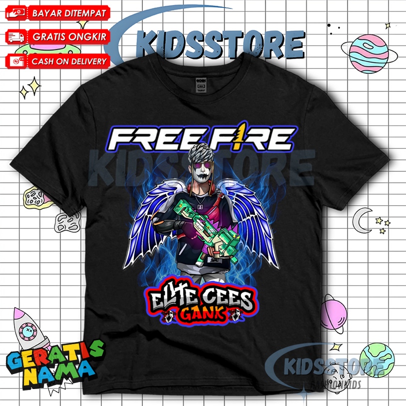 (BISA COD) Kaos Anak FF FREE FIRE SET MIX BUNDLE KEREN RAMADHAN VIRAL   - Baju Anak FF MIX BUNDLE BI