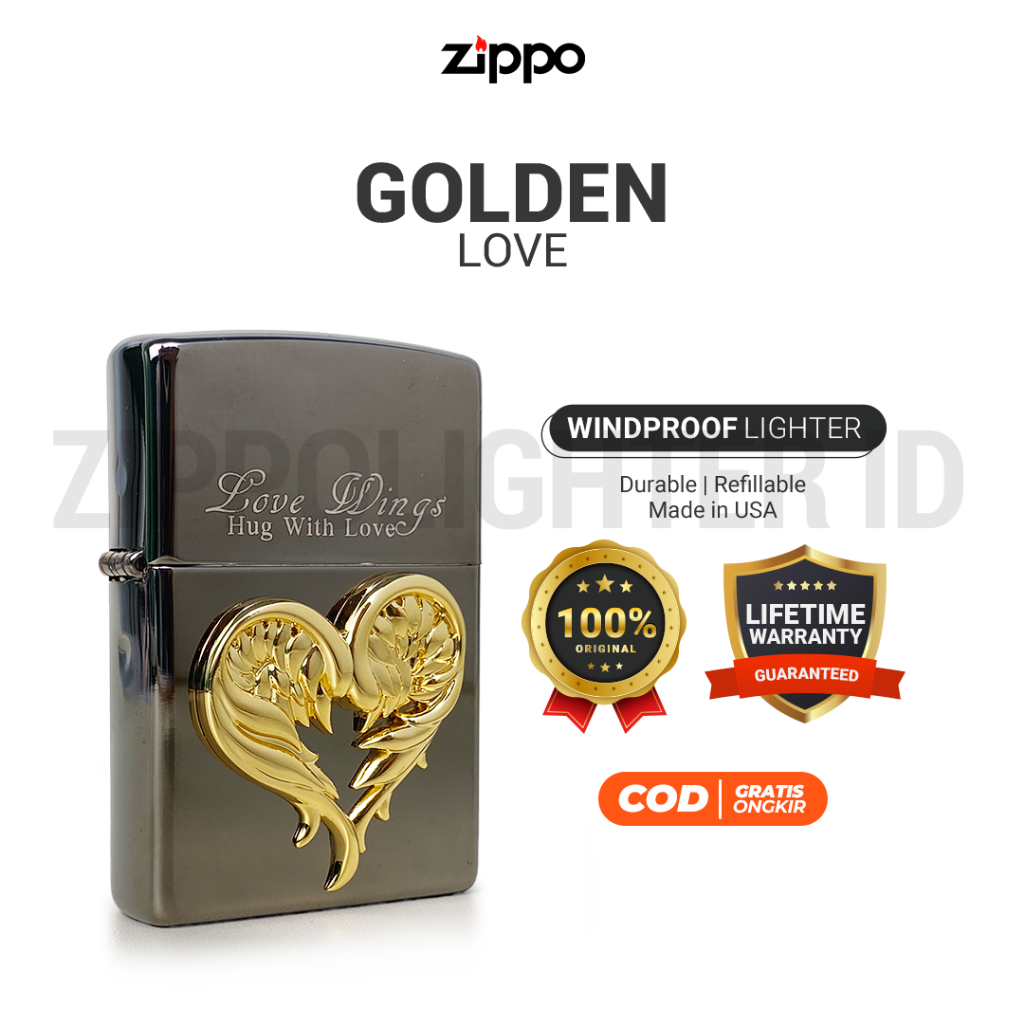 Korek Api Zippo Golden Love