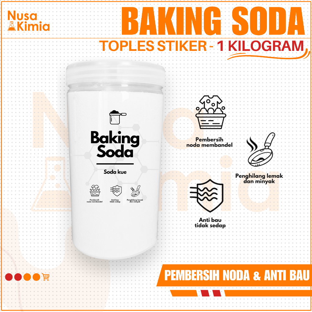 

Baking Soda 1 KILOGRAM - Sodium Bicarbonate Food Grade - Soda Kue