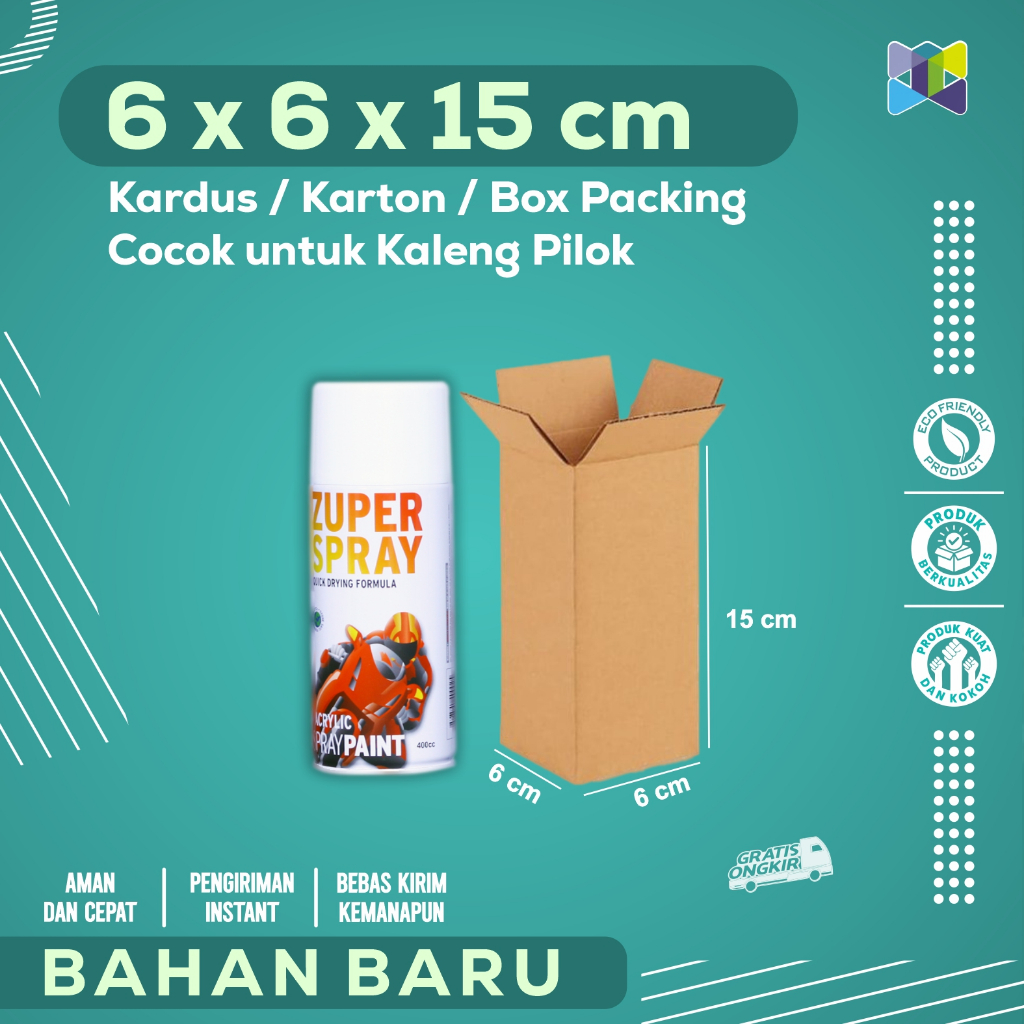 

Box Packing 6x6x15 / Kardus Packing / Karton Packing cocok untuk Aksesoris, Skincare, Pakaian, Elektronik, Barang Pecah Belah, Dokumen, Buku dengan Harga home industri langsung.