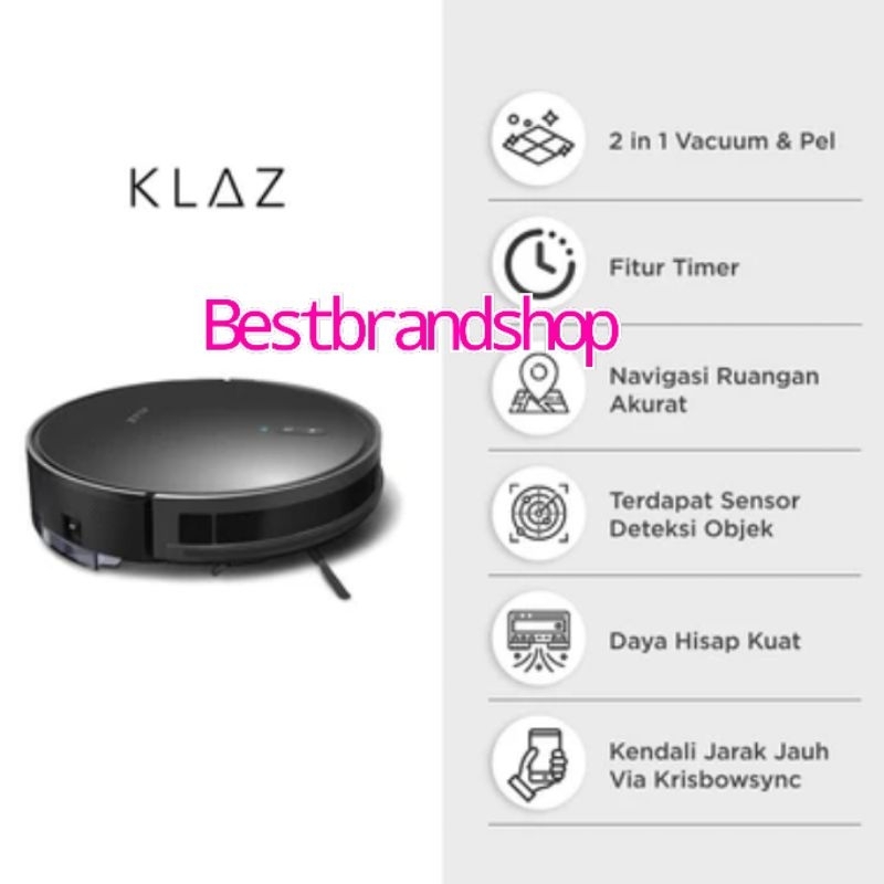 KLAZ VACUUM CLEANER ROBOTIK ROBOT VACUUM CLEANER