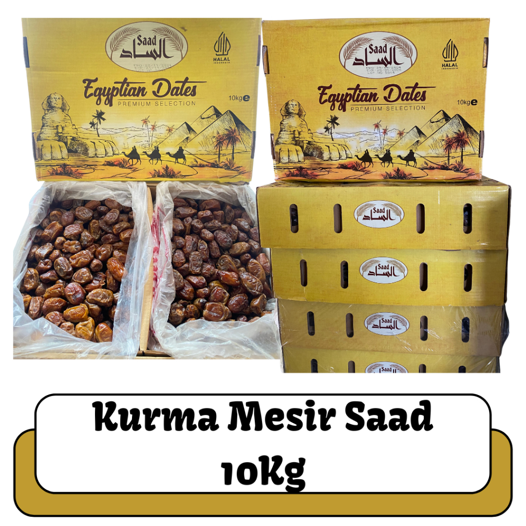 

OLEH OLEH HAJI DAN UMROH KURMA MESIR SAAD 10KG EGYPTIAN I KURMA MESIR GOLDEN VALLEY I KURMA BASAH I KURMA MESIR PREMIUM DATES