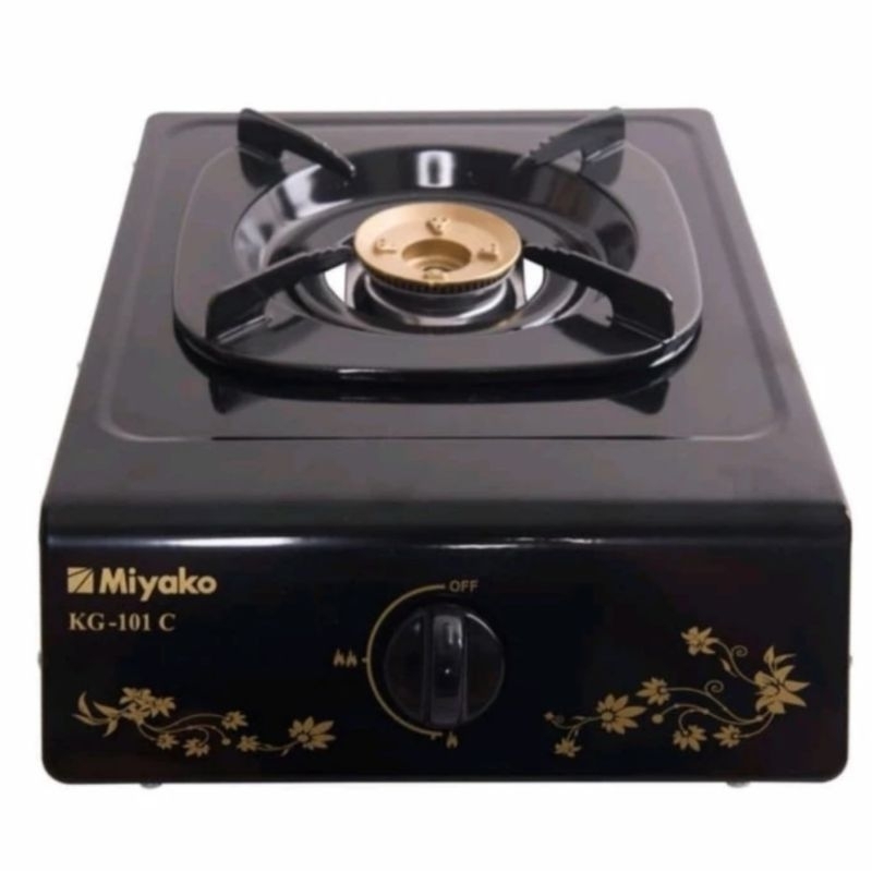 Kompor gas miyako 1 tungku burner kuningan kg 101c