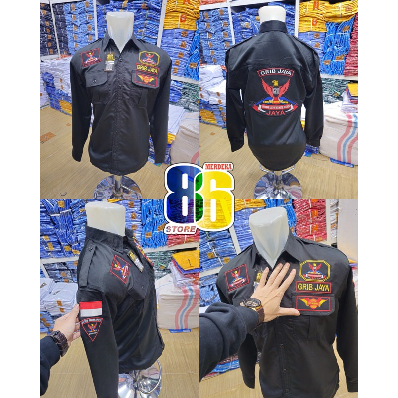 Baju Seragam GRIB JAYA, Kemeja GRIB JAYA, Seragam Kemeja GRIB JAYA