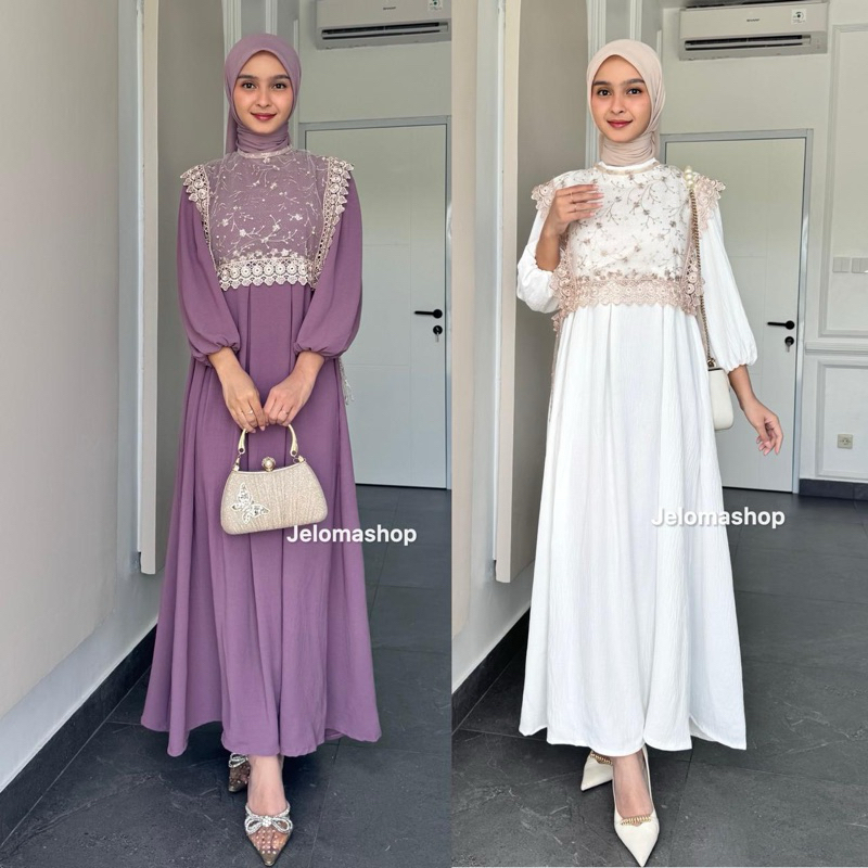 Dress Wanita Nami Dress Vest Rompi - Lebaran, Dewasa, Casual, Remaja, Panjang, Kondangan, Gamis