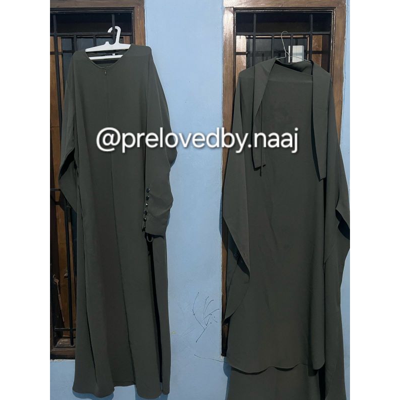 #TITIPAN Preloved Saila dress set FK Long Prime Aljenna french khimar