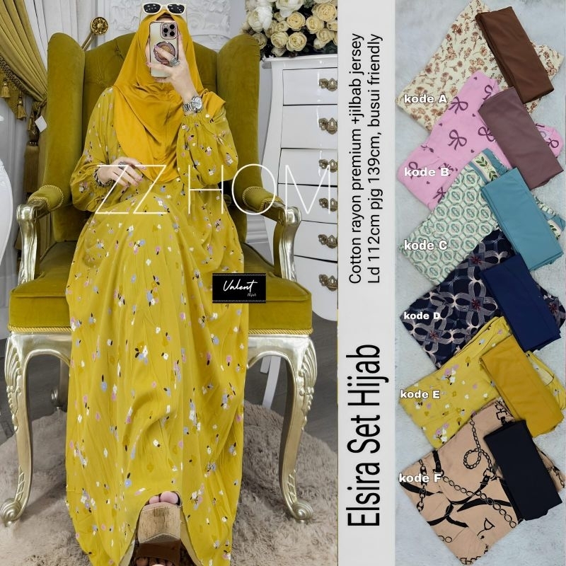 ELSIRA SST HIJAB/SETELAN HIJAB WANITA/SET HIJAB WANITA/SETELAN WANITA/SET WANITA/SETELAN/SET