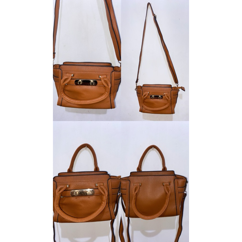 tas wanita coklat kulit brand connexion