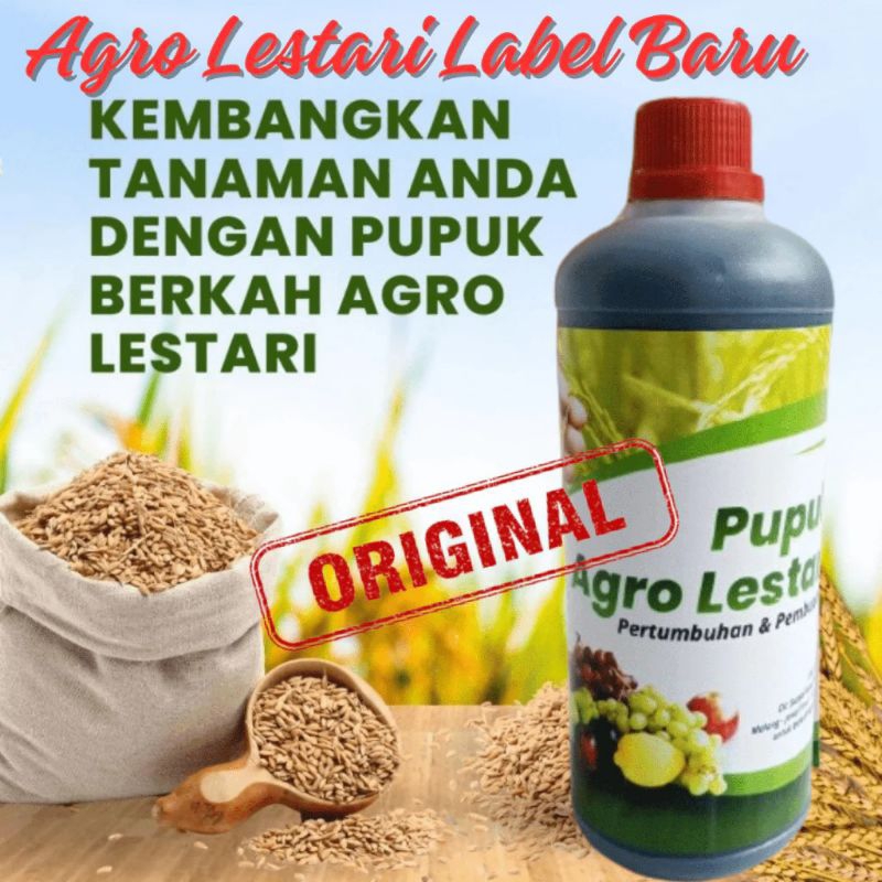 Pupuk Agro Lestari Pupuk Cair Organik - Pupuk Pertumbuhan dan Pembuahan Pelebat Buah - Pupuk Agro Le