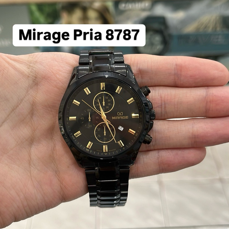 Jam Tangan Mirage 8787 Pria Hitam