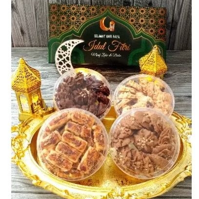 

hampers kue kering lebaran idul fitri dus tumpuk