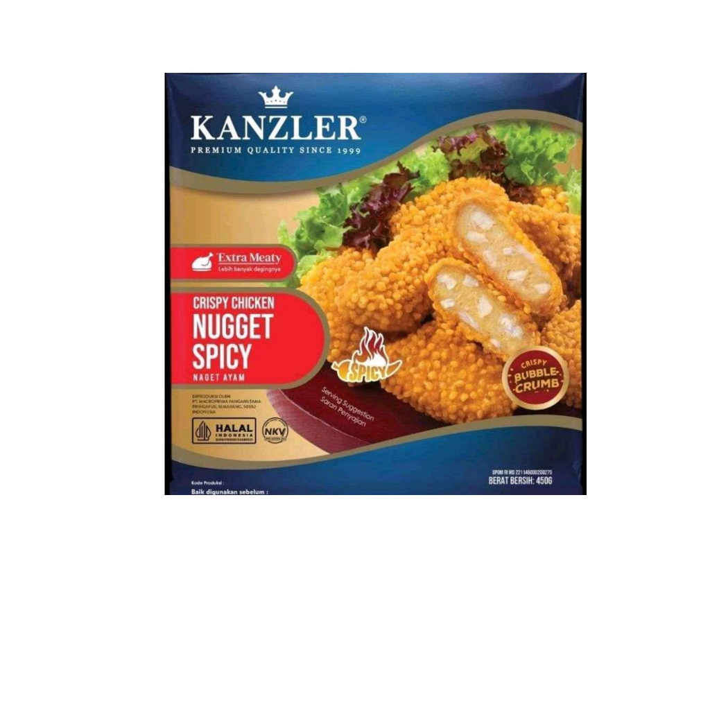 

Kanzler Crispy Chicken Nugget Spicy 450 gram