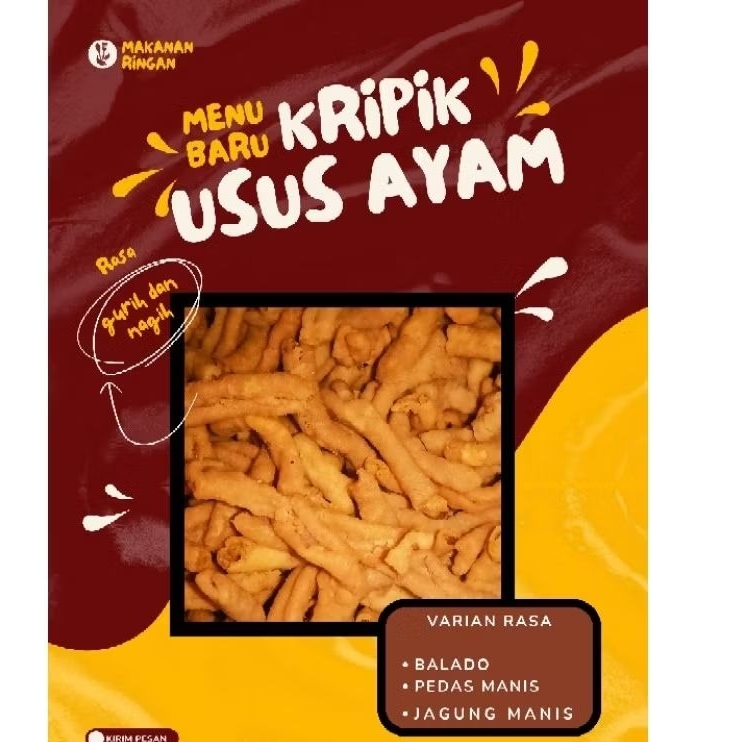 

KRIPIK USUS BERVARIAN RASA BERAT 250/500 GRAM HARGA MURAH DAN ENAK