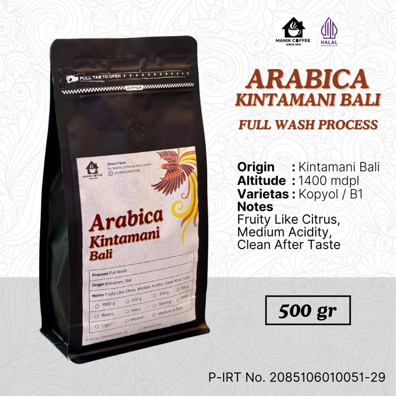 

Kopi Arabica Kintamani Bali 500 Gram Specialty Coffee ( Biji / Bubuk Kopi )