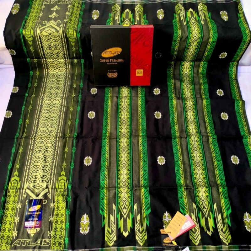 SARUNG ATLAS SUPER PREMIUM 970 JACQUARD FULL SONGKET TIMBUL