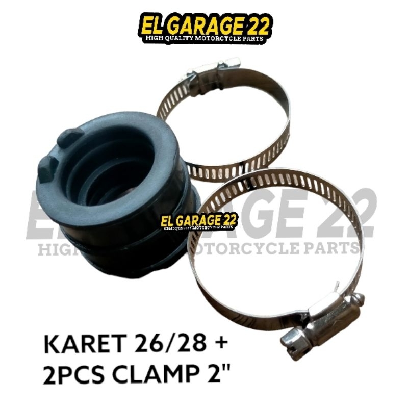 Karet sambungan maniful PE 26-28 Karet maniful Mio + kleman 2inch set