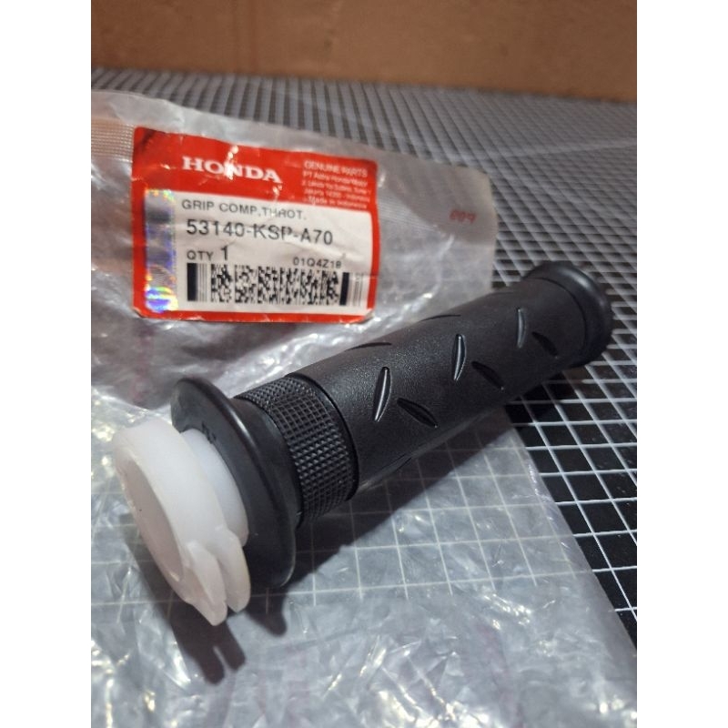 handgrip grip gas kanan honda megapro MP new mono 2010-2014 original ahm honda 53140-ksp-a70
