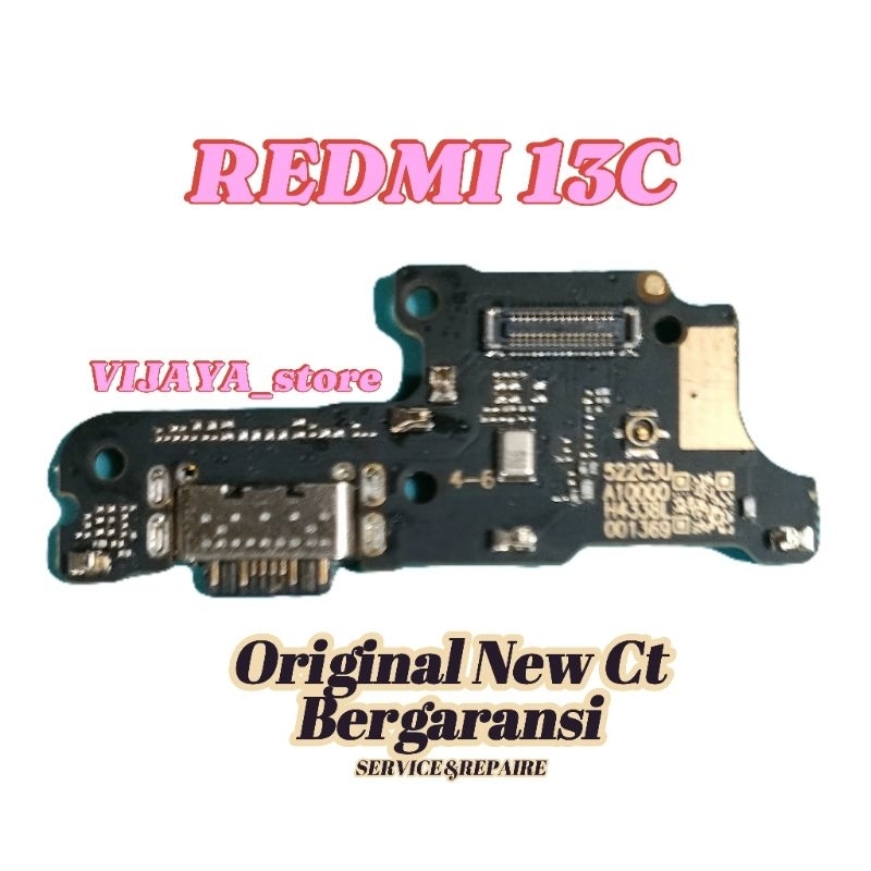 Konektor Cas Papan Pcb Konektor Cas Mic Redmi 13C Original