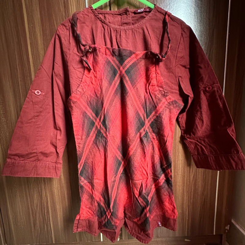 BAJU ATASAN BLOUSE WANITA LENGAN SEDANG AKO