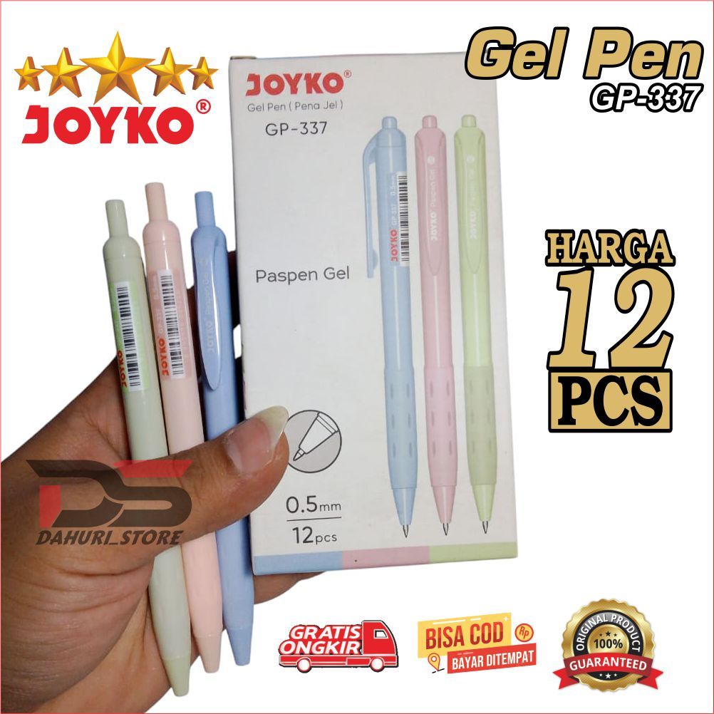 

BOLPOIN PULPEN JOYKO Gel Pen PASPEN GEL 0.5mm GP 337 Harga SPESIAL PENA JEL, OIL GEL PEN