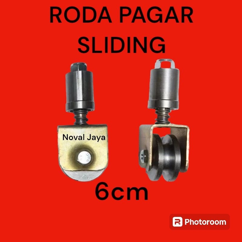Roda pagar besi sliding uk 6cm, 7cm, dan 8cm, roda pagar besi sliding roda besi super