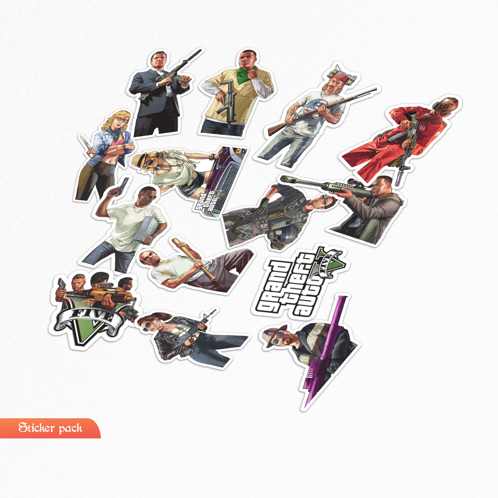 

stiker Game GTA V /Sticker Pack