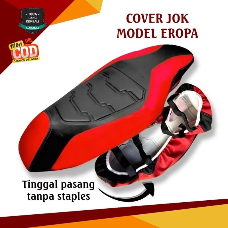 Kulit jok Custom tanpa staples VARIO BEAT SCOOPY NMAX AEROX PCX  / LAINNYA cover jok motor sarung jo
