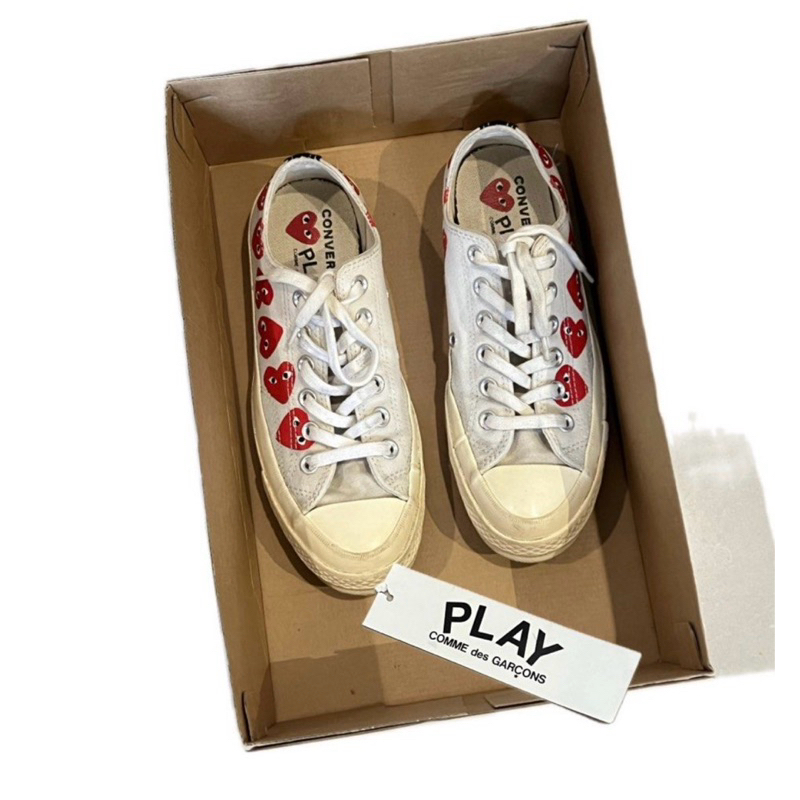Converse - CDG Play Low Multi Heart White