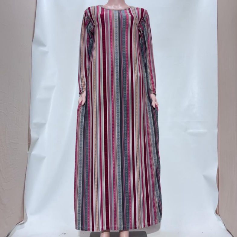 KODE C25F Daster gamis jumbo standar bahan Jersey Korea premium motif terlari model gamis terbaru