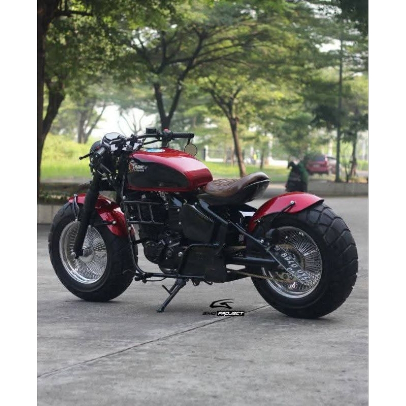 stang motor dragbar Baplang custom chopper bobber