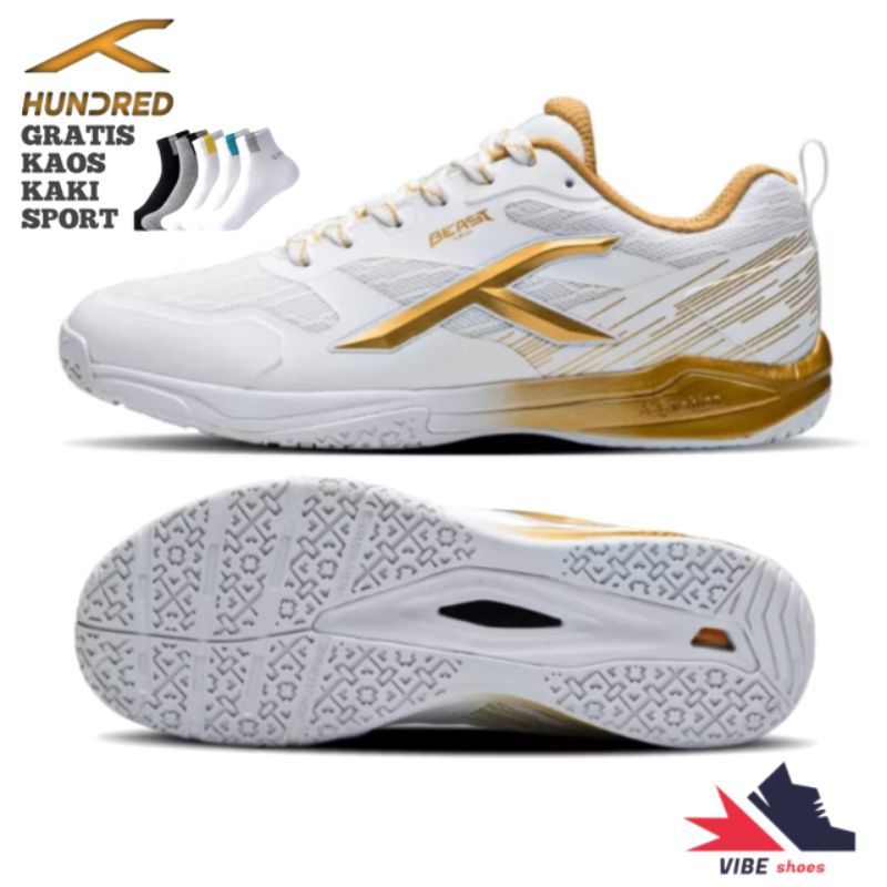 Hundred BEAST MAX badminton shoes-sepatu badminton original hundred