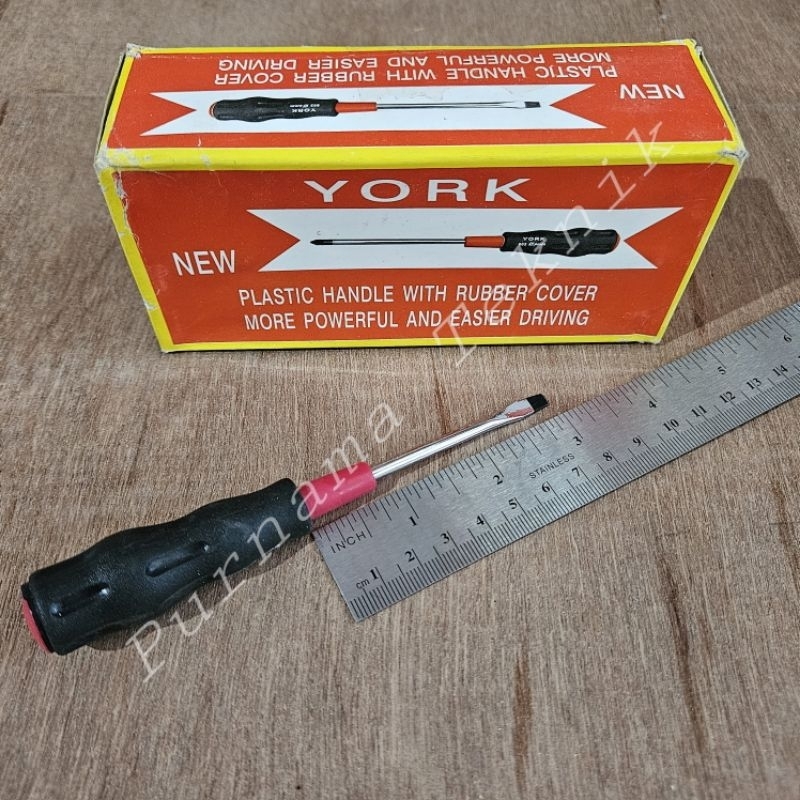 Obeng Radio 4mm x 3 Inc Minus Obeng Kurus 4mm (-) 3" YORK