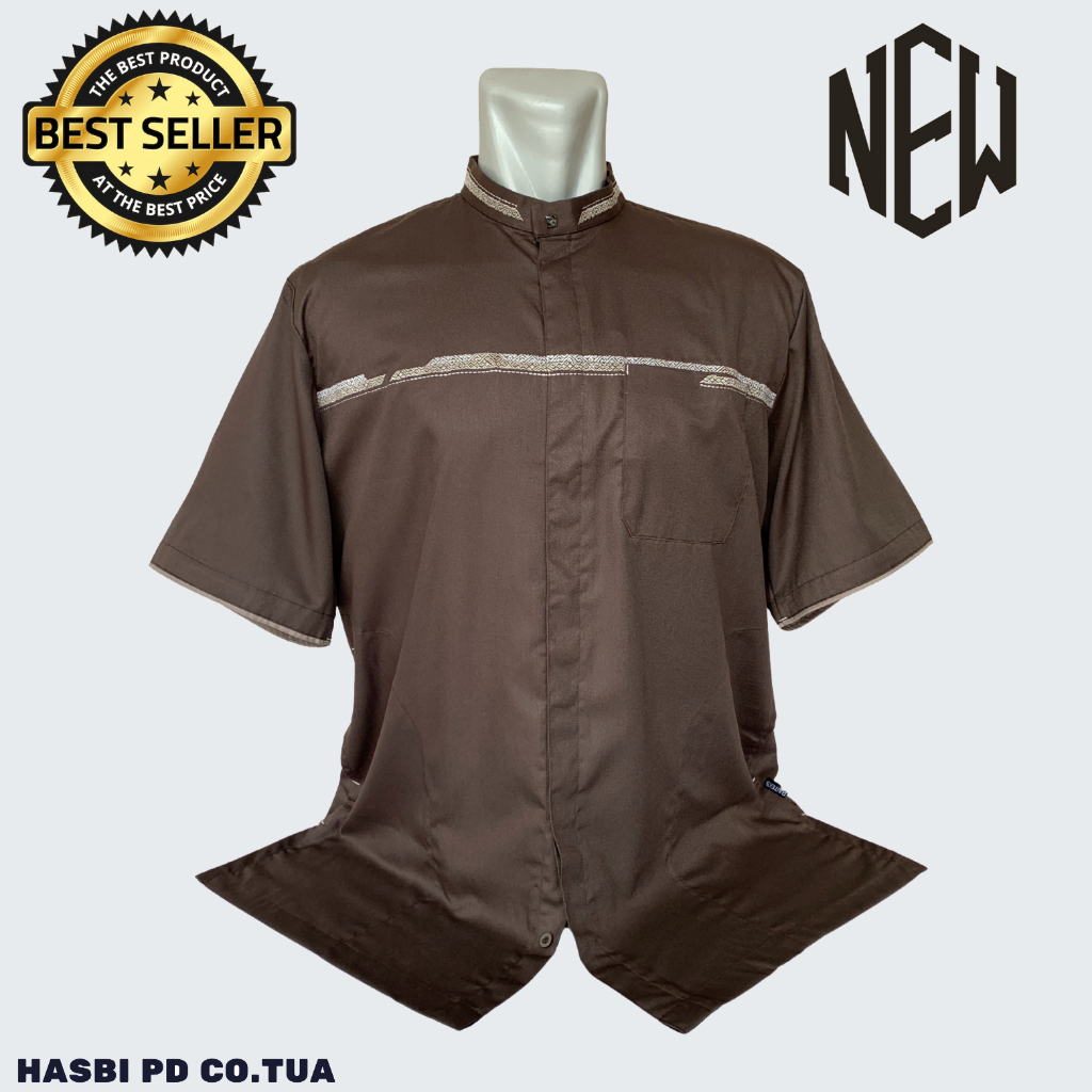 BIG SIZE Baju Koko Pria Dewasa JUMBO XXL XXXL XXXXL XXXXXL XXXXXXL-Lengan Pendek Bahan TWILL Nyaman
