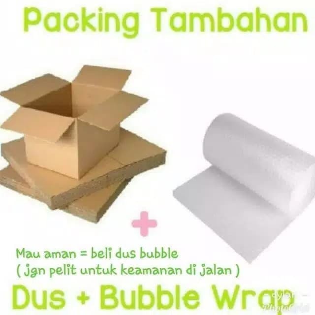 

Packing Tambahan Bubblewarp & Dus - Packing Aman Tambahan