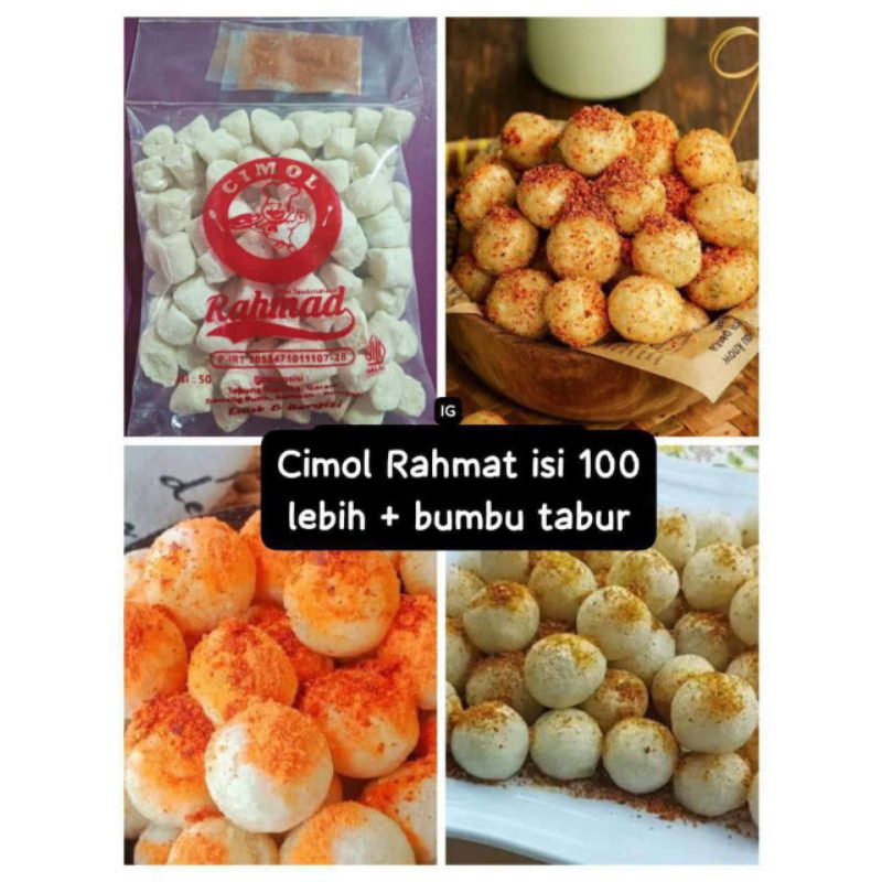 

Cimol Rahmat isi 100pcs plus Bumbu tabur, Ready Stock Delivery.Jogja