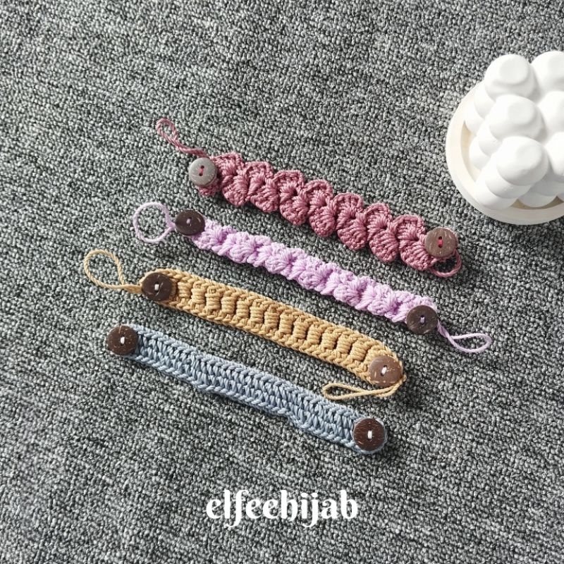 elfeehijab Konektor Masker, Konektor Rajut GROSIR Premium , Pengait Masker, Konektor Hijab