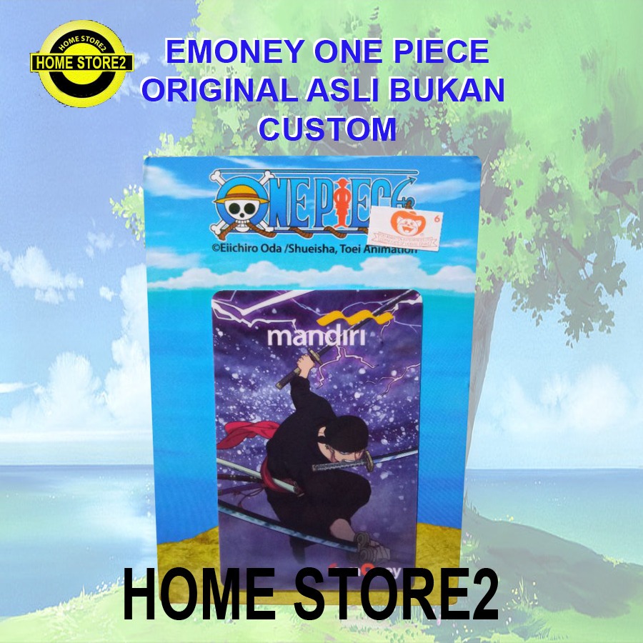Kartu Emoney Card Mandiri Original bukan custom edisi ONE PIECE ZORRO