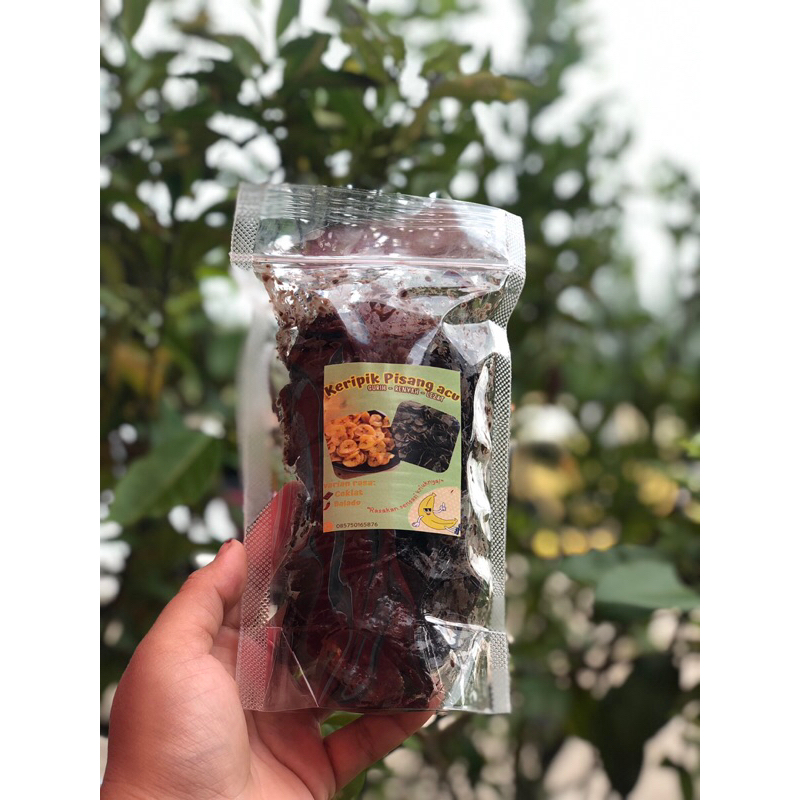 

kripik pisang coklat lumer