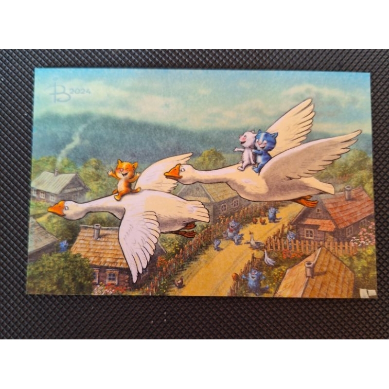 

kartu pos bluecat/bluecat postcard