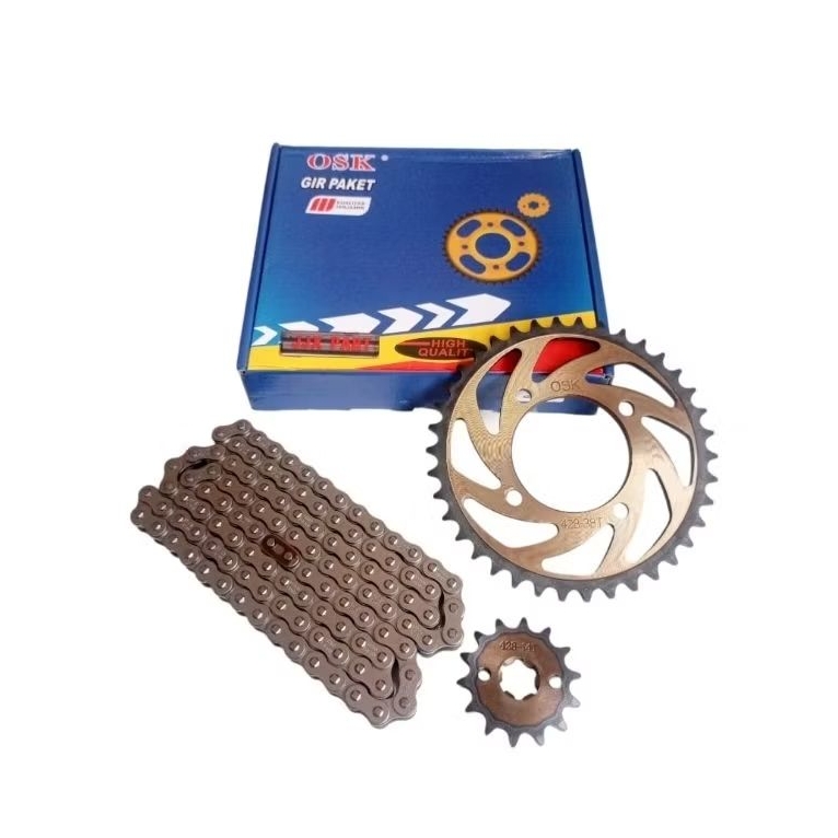 OSK GEAR GIR SET PAKET JUPITER MX NEW 135 5 SPEED 428H 112L 38T 14T