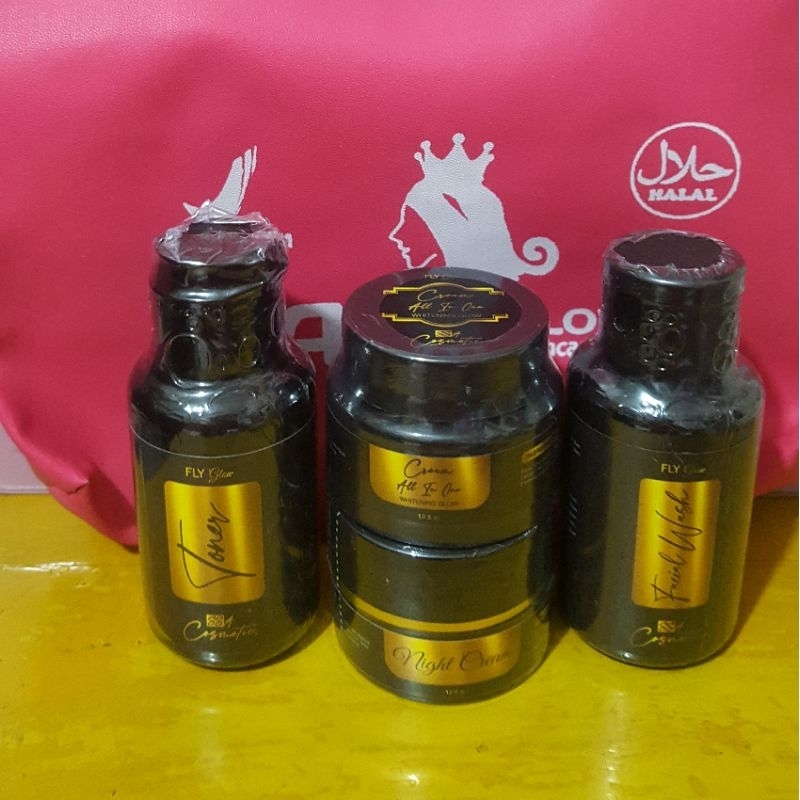 CREAM KECANTIKAN AL MAXI GLOW SKINCARE LEVEL 1  WHITENING GLOW kemasan terbaru