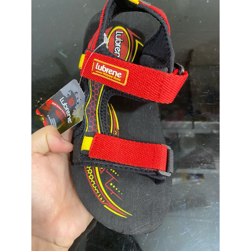 Sendal/sandal gunung anak original lubrene zidan gt warna merah