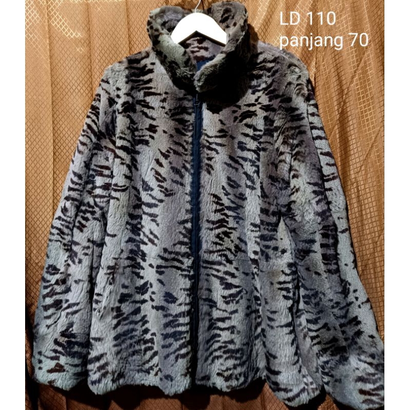 fur rabbit coat coat fur rabbit coat winter bulu kelinci coat macan coat bolbal macan coat harimau j