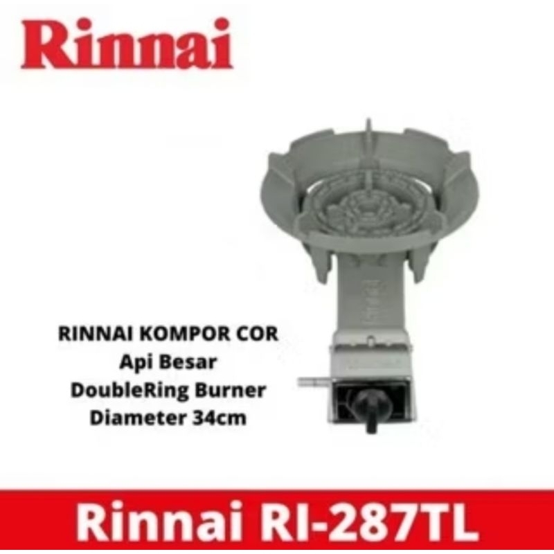 RINNAI TI 287 RI KOMPOR COR GAS 1 SATU TUNGKU API JUMBO TORNADO