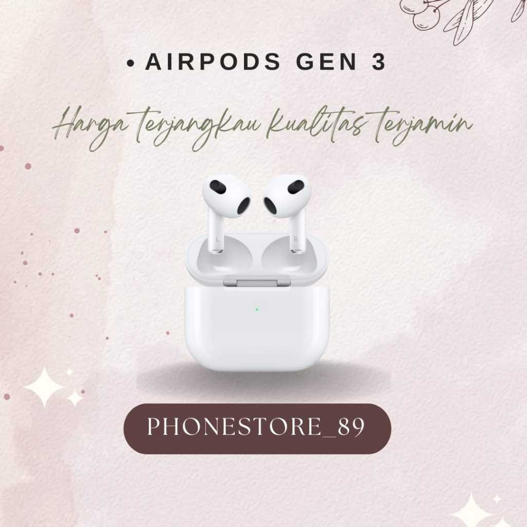 Apple Airpods 3 With Wireless Charging Case Second Original 100% Mulus ex internasional bergaransi