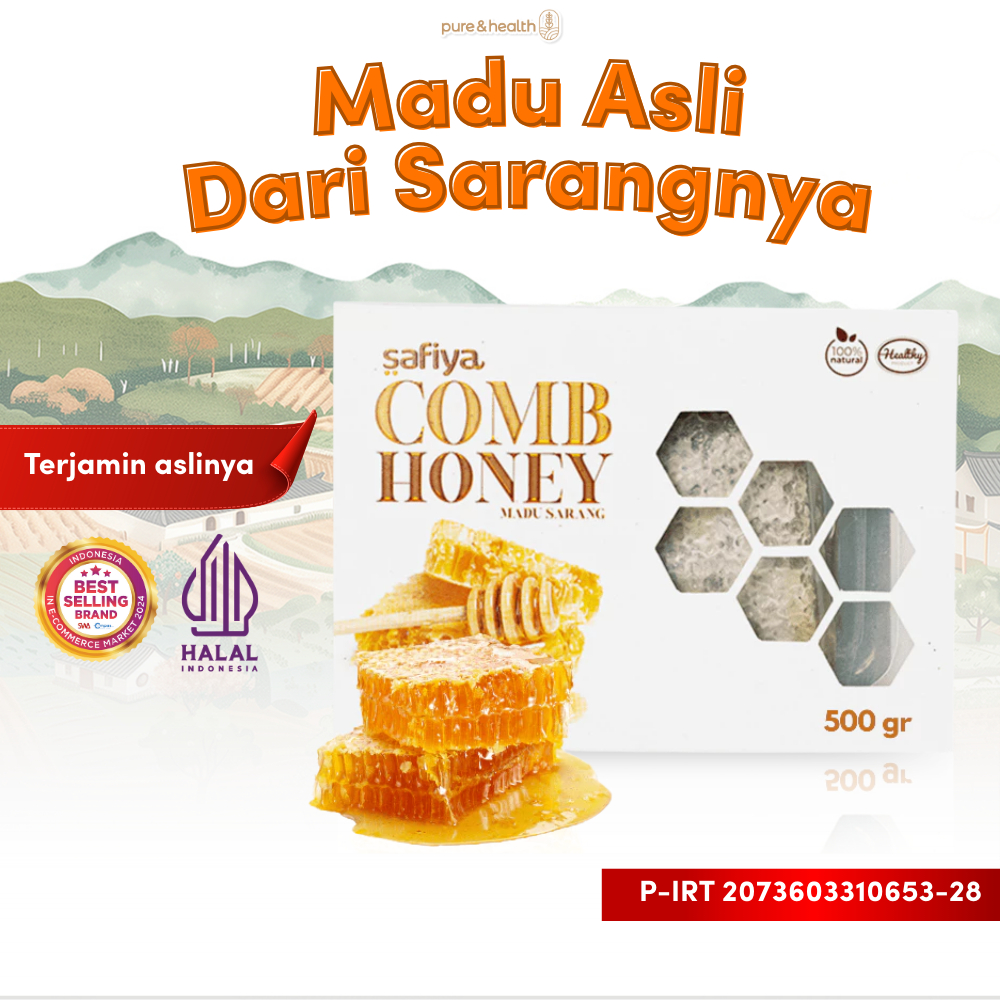 

Madu Sarang 500 gram Honey Comb Original Natural Madu Murni Asli dengan Sarangnya