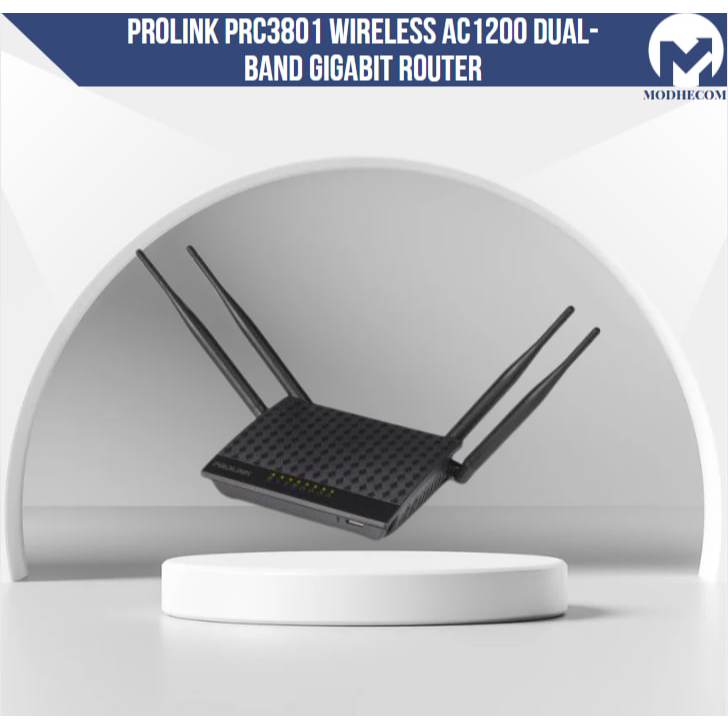 PROLINK PRC3801 Wireless AC1200 Dual-Band Gigabit Router