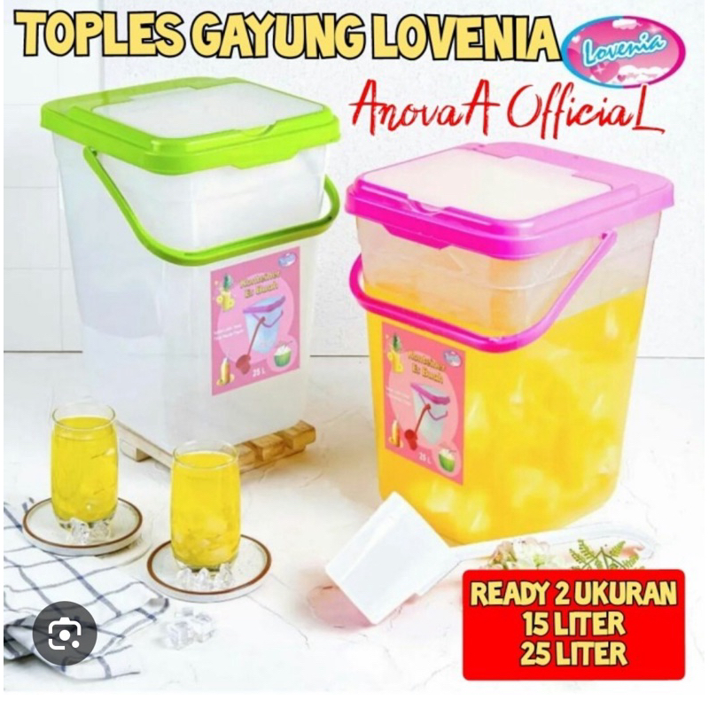 Tempat Es Buah + Gayung Es Buah