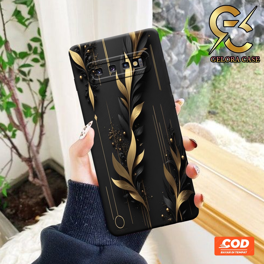 Softcase Samsung Galaxy S10 Plus - Geloracase - Casing Samsung Galaxy S10 Plus - Motif case Bunga - 